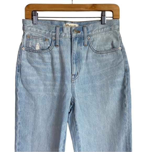 Madewell Classic Straight Full-Length Jeans in Fitzgerald Wash Size 26 - Picture 7 of 10